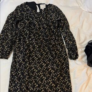 Sail to Sable Black and Gold Mini Dress